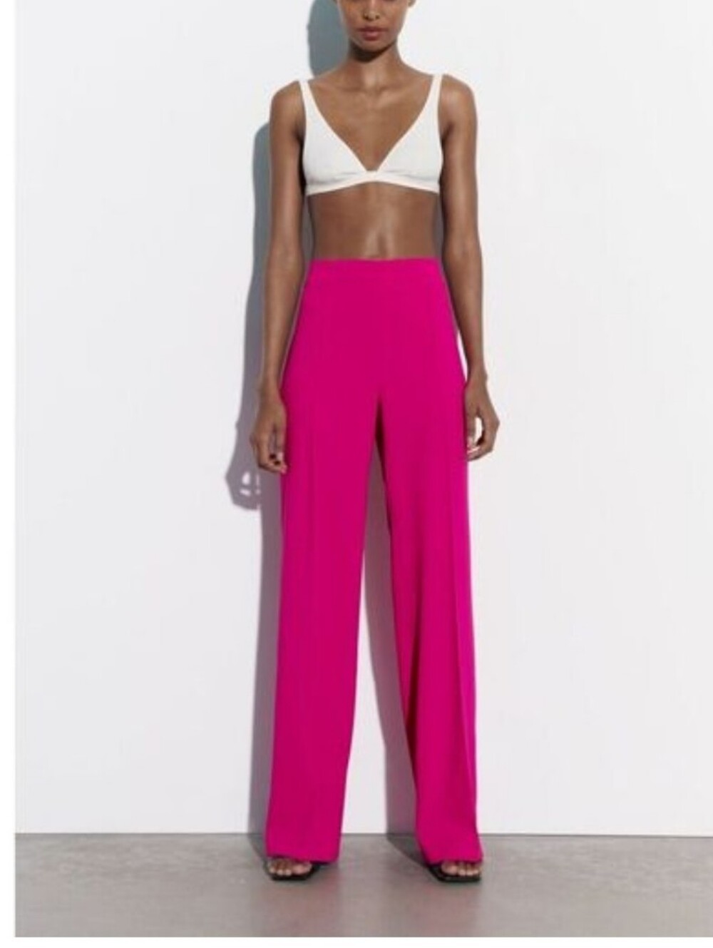 Zara Pleated High Waisted Trouser